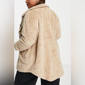 NWOT ASOS teddy borg shacket